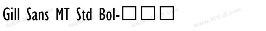 Gill Sans MT Std Bol字体转换